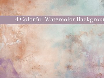 A colorful watercolor background