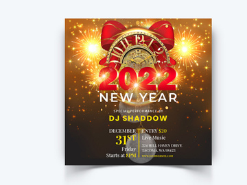 New Year Social Media Instagram Posts Template