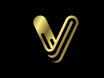 Golden capital letter. Graphic alphabet symbol for logo, Poster, Invitation. vector illustration