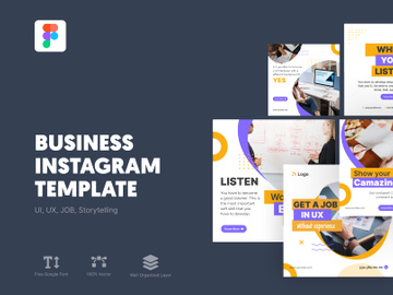 Business Instagram Template 2021 - UI, UX, JOB, Storytelling