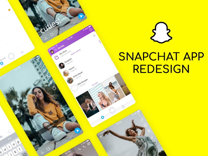 Snapchat Redesign UI Kit by Scrillo Designers ~ EpicPxls