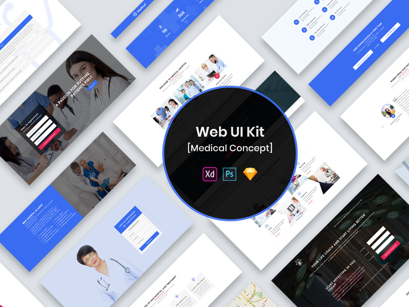 Web UI Kit Medical-01 by 3djagan ~ EpicPxls