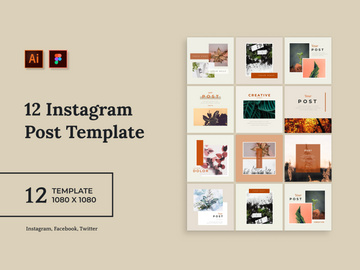 12 Instagram Post Template V.4