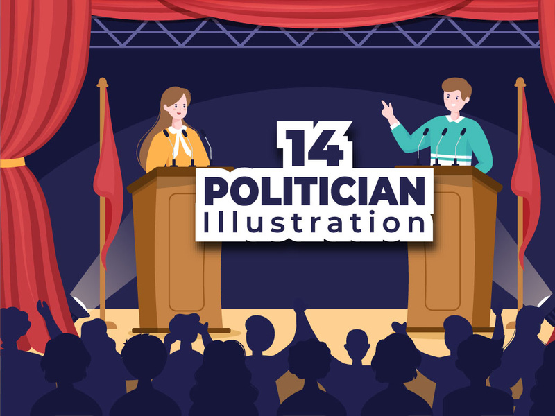 14 Politician or Government Illustration by denayuneep ~ EpicPxls