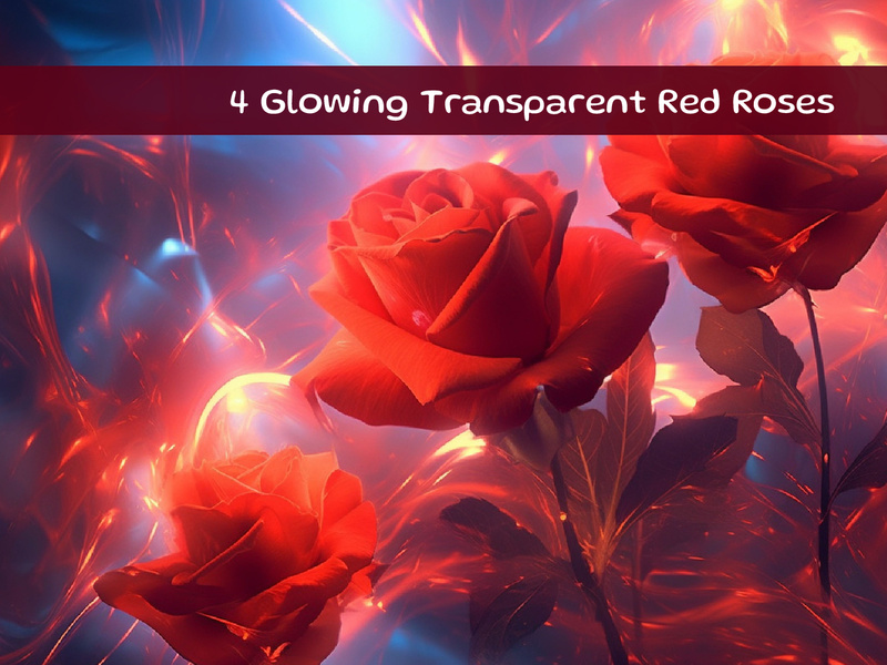 Glowing Transparent Red Roses by Samiraas8891 ~ EpicPxls