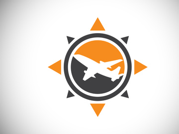 Creative Compass Concept Logo Design Template. Compass Logo sign and symbol. Coastal Logo. Compass icon