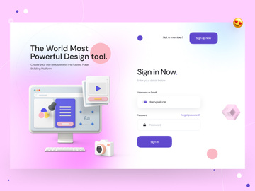 SaaS - Sign in / Login Page Design
