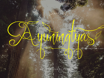 Ayuningtyas Calligraphy Script