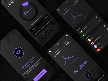 VPN App UI/UX Design