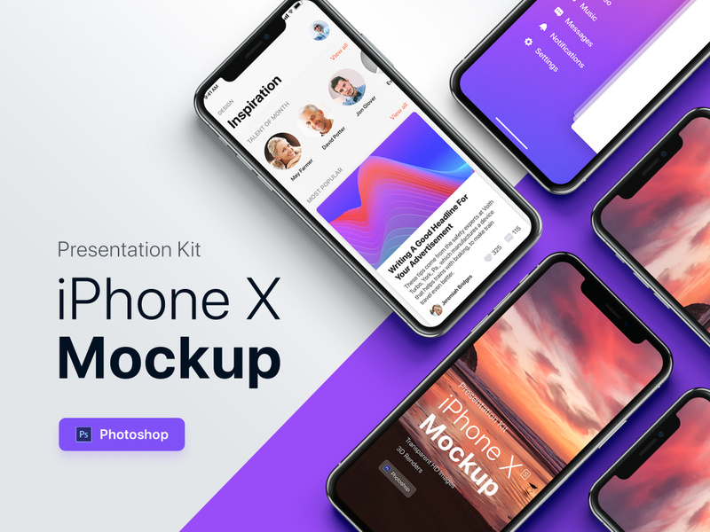 Download Presentation Kit - iPhone showcase Mockup by Freeslab88 ...