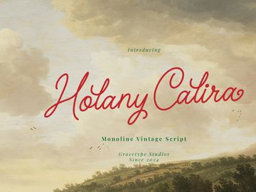 Holany Calira | Monoline Script