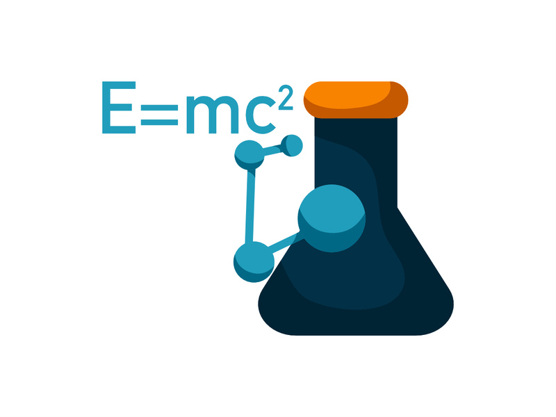 Physics Relativity Flat illustration by Elawulansari93 ~ EpicPxls