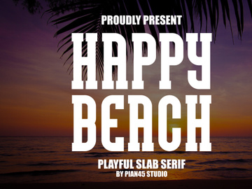 Happy Beach - Playful Slab Serif