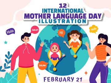 12 International Mother Language Day Illustration