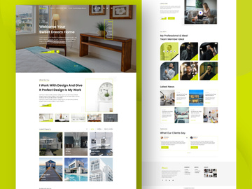 Real Estate Website Template Design