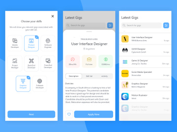 Job App UI Design