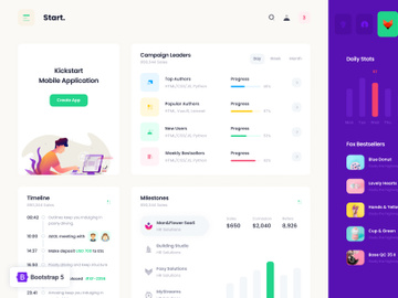 Start HTML Pro Admin Bootstrap Theme