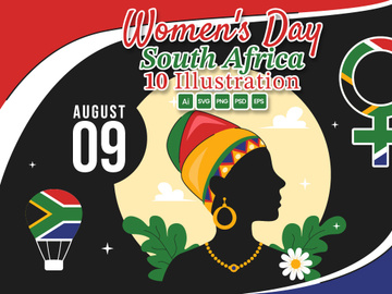 10 Women's Day in South Africa Illustration