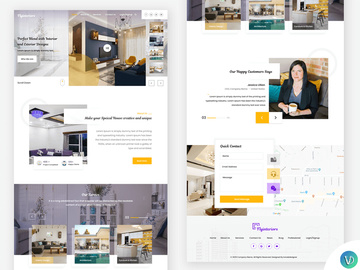 Architecture and Interior Design Website Landing Page