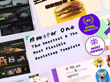 Multipurpose monsterOne v 1.0- #1 HTML Bootstrap Website Template