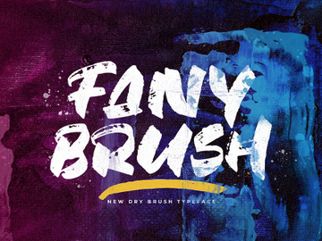 Fany Brush - Textured Brush Font