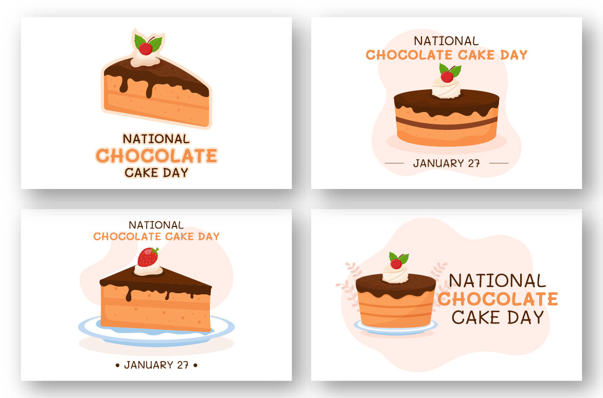 11 Hari Cokelat Nasional Ilustrasi