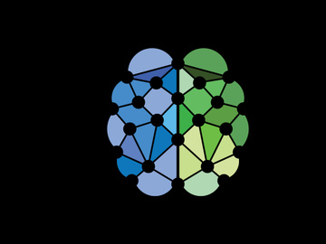 Modern and simple logo design for a brain, Brain logo icon sign symbol.