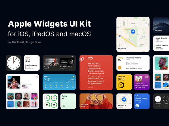 iOS 14的Widgets UI for Figma(iOS 14 Widgets UI for Figma)插图