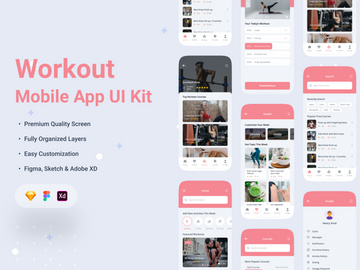 Fitness & Workout App UI Kit