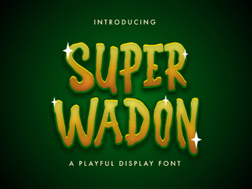 Super Wadon - Haunted Display Font