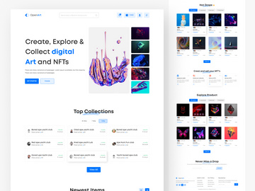 OpenArt - Monster NFT Marketplace Website