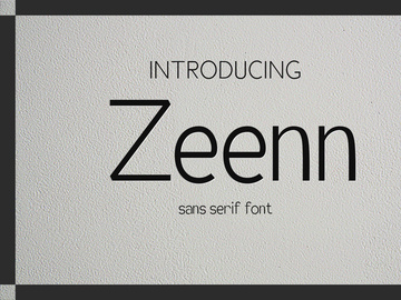 Zeenn - Sans Serif Font