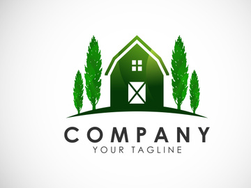 Farmhouse concept logo Template, Agriculture icon sign symbol