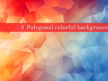A polygonal colorful background