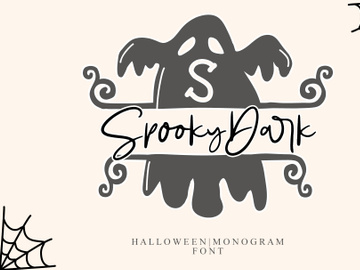 Spooky Dark Monogram