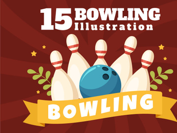 15 Bowling Game Illustration
