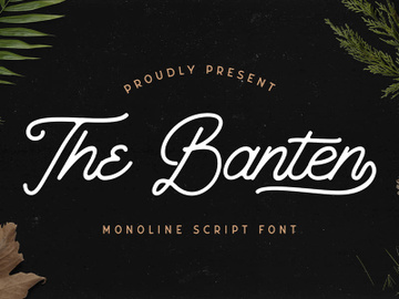 The Banten - Monoline Script Font