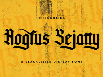 Rogfus Sejatty - Blackletter Font