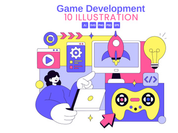 10 Game Development Process Illustration
