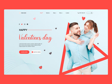 valentine's day landing page