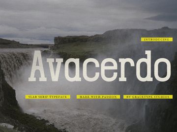 Avacerdo | Slab Serif Typeface