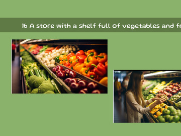 A store with a shelf full of vegetables and fruits