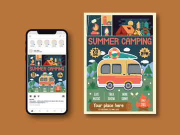 Summer Camping Flyer