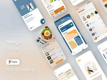 nedga 100 screen UI Kit