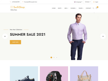 Swiftshop Ecommerce Website HTML5 Template