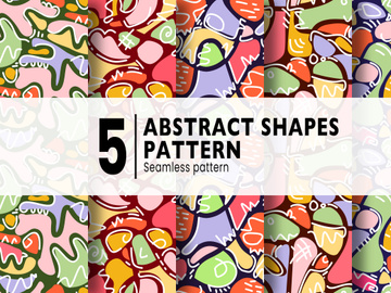 Vibrant abstract shapes pattern