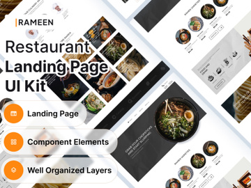 Rameen | Restaurant Landing Page UI Kit