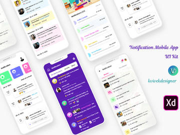 Notification Mobile App UI Kit
