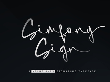 Simfony Sign | Signature font