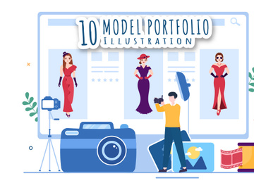 10 Model Portfolio Illustration